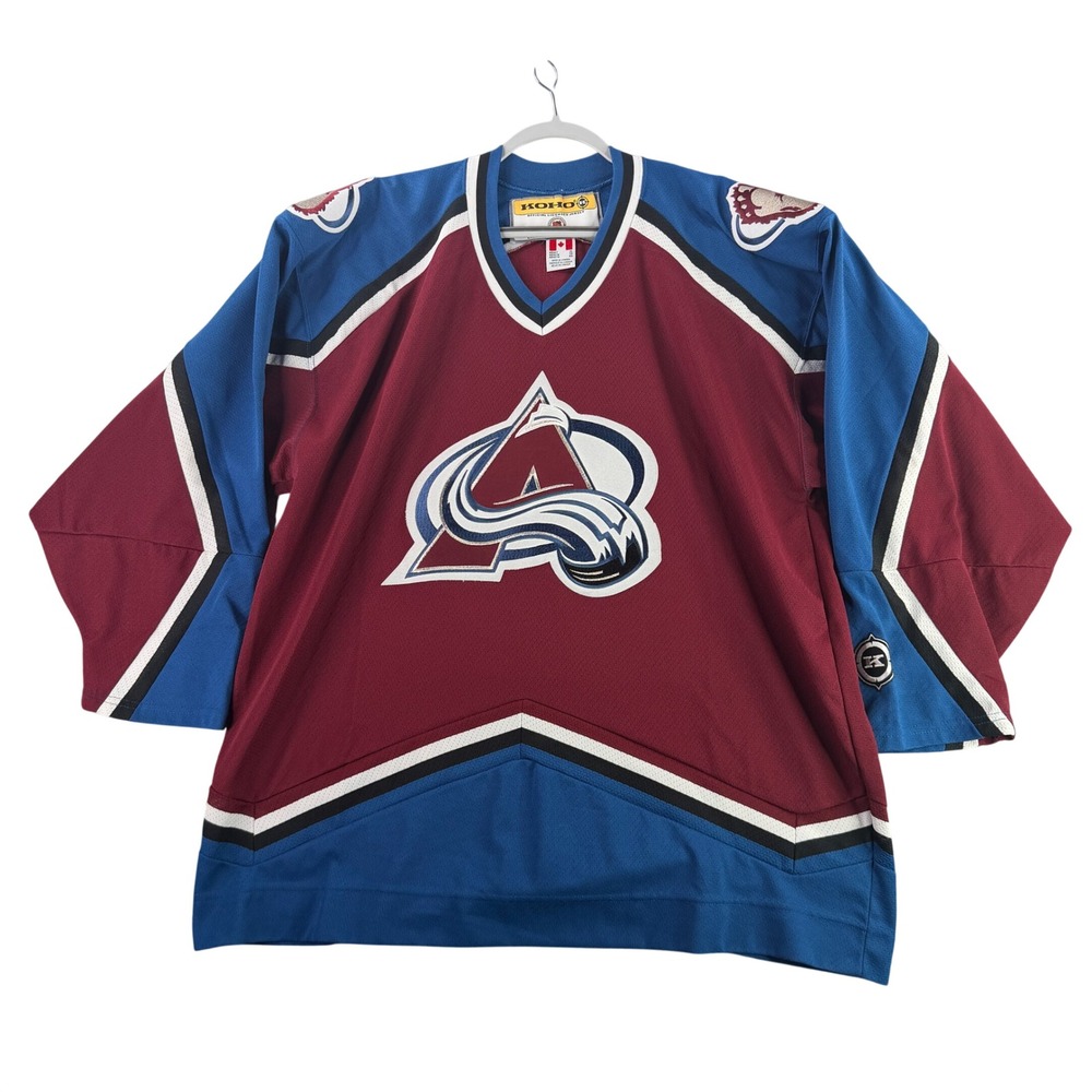 KOHO Colorado Avalanche Hockey Jersey Mens XL Home NHL Vintage Made in Canada